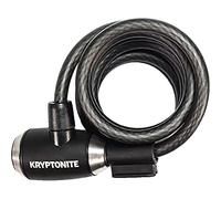 Lucchetto a Spirale Kryptoflex 10mm con Chiave, 1800mm, Nero - Sicurezza e Praticità per Biciclette