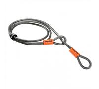 Kryptonite Kryptoflex Cavo Sicurezza Bici/Moto 2200mm x 10mm Doppio Occhiello, Compatibile U-Lock