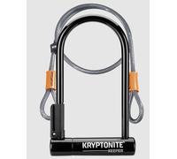 Kryptonite Lucchetto U-Lock Keeper Standard con Cavo Flexkabel 4 Nero
