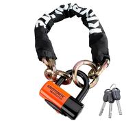 Kryptonite New York Cinch Ring 1275 Catena Antifurto con Lucchetto a U Mini | Sicurezza 9/10, Acciaio al Manganese Temprato da 12 mm, Anello Cinch Ring, per Bici, E-bike, Scooter e Moto, 3,15 kg, 75 cm
