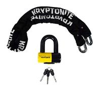 Kryptonite New York Legend 1515 Catena Antifurto con Lucchetto a U Mini | Livello di Sicurezza 10/10, Acciaio Temprato da 14,5 mm, Manicotto in Nylon, per Bici, E-bike, Scooter e Moto, 6,7 kg, 150 cm
