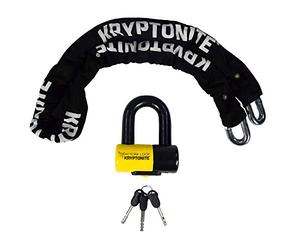 Kryptonite New York Legend 1515 Catena Antifurto con Lucchetto a U Mini | Livello di Sicurezza 10/10, Acciaio Temprato da 14,5 mm, Manicotto in Nylon, per Bici, E-bike, Scooter e Moto, 6,7 kg, 150 cm