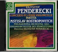 Krzystof Penderecki Concerto No 2 Pour Violoncelle Partita Mstislav Rostropovitch