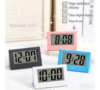 KS-003 Mini Orologio Digitale Elettronico a LED, Orologio da Tavolo Silenzioso Stile Minimalista Ins, Orologio Sveglia Piccolo Decorazione da Scrivania per Studenti LettereABS