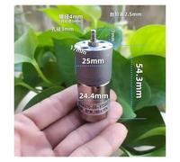 KS-25GA370 370 Gear electronic starter 25mm Full All Metal Gearbox Small Reduction electronic starter DC 6V-12V 180RPM Slow Speed Large Torque