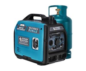 KS Könner & Söhnen KS 2100iG S Petrol Inverter Generator 2000 W Schuko Socket 230 V 2 USB Ports LED Indicator ECO Mode Emergency Generator EURO V