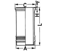 KS KOLBENSCHMIDT 88 645 110 lattina di cilindro