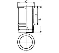 KS KOLBENSCHMIDT 89 584 110 Cilindro Vaso