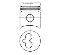 Pistone KOLBENSCHMIDT 91007600