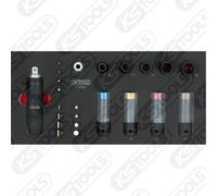 KS TOOLS 1/2 +5/16 Kraftstecknuss E Set Punte 23tlg 1/3 Systemeinlage