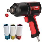 KS Tools 1/2 " Avvitatore ad Aria il Diavolo Max. 1600Nm Incl. Dadi 3-tlg