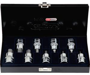 Ks tools 1/2 " Chromeplus Set Bit Socket Interno Esagonale, 9-tlg. 4-17mm, Corto