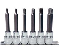 Ks tools 1/2 " Chromeplus Set Bit Socket Xzn , Lungo, 6-tlg. Scanalato 918.1358