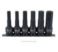 Ks tools 1/2 " Set Socket Virtù-bit, Lungo, 6-tlg. 515.1104