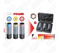 KS Tools 1/2 " Slimpower Impact- 3-tlg. Cerchi IN Lega insieme Zoccolo,