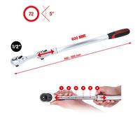 KS Tools 1/2“ Telescopio - Pistola di Commutazione, extra Lungo, 72-Zahn
