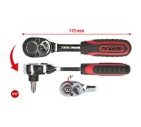 KS TOOLS 1/4" CHROMEplus Chiave A Cricchetto, 115mm