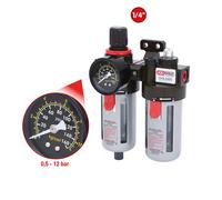 Ks tools 1/4 " Druckluft-Wartungseinheit, 0,5-12bar