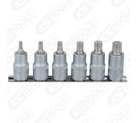 KS TOOLS 1/4 " Set Bit Socket Xzn , 6-tlg M4-M10 911.1547 Scanalato Xzn
