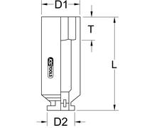 KS TOOLS 1" Chiave A Bussola Esagonale, Lunga, 85mm
