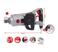 KS TOOLS 1 " Supermonster Hochleistungs-Druckluft-Schlagschrauber, 3405Nm