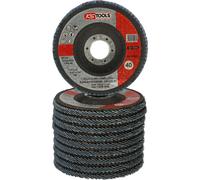 KS TOOLS 10 Lui Pacco Allround-Lamellenschleifscheibe ad Arco Ø 115mm Grana 80