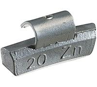 KS Tools 100.2040 - Pesi di equilibratura a gancio in alluminio per cerchioni, confezione da 50 pezzi, 40 gr