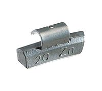 KS Tools 100.2050 - Pesi di equilibratura a gancio in alluminio per cerchioni, confezione da 50 pezzi, 50 gr