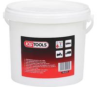 KS Tools 100.4010 Pasta p.il montaggio pneumatici,secchio da 5kg,bianco | Per il montaggio e lo smontaggio di pneumatici in gomma su cerchi in acciaio, metallo leggero e plastica, automobili