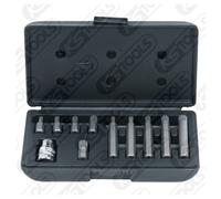 KS Tools 10mm Set Bit, 11-tlg. Scanalato per Elektroschrauber, Avvitatore
