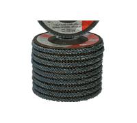 KS TOOLS 10X Disco Abrasivo Universale, Curvo, Ø 125Mm, Grana 80