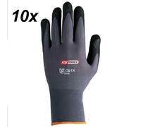 KS Tools 10X Guanti, M Con Genoppten Silikonmuster An Der Superficie Del Palmo