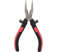 KS Tools 115.1018 Pinza a Punte Mezzotonde Ergotorque, Piegate, 165 mm | Pince à bec demi-rond coudé à poignées bi-composants, L.165 mm, précision de serrage, chrome vanadium