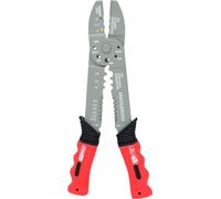 KS Tools 115.1231-E Pinza a crimpare multifunzione per capicorda preisolati e non isolati, 220mm su rimorchio