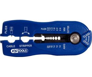 KS Tools 115.1252 Utensile Spelafili Multifunzione, 0.8-2.6 mm