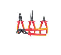 KS Tools 117.1100 Serie di Pinze VDE Ergotorque, 4 Pezzi, 150-200 mm