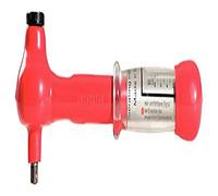 KS Tools 117.1185 1/2" Mini chiave dinamometrica con isolamento protettivo e cricchetto invertibile, 5-25Nm