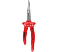 KS Tools 117.2203 1000V Pinza a punte mezzotonde con occhiello di sicurezza per fune di sicurezza