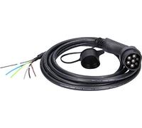 KS Tools 117.7235 Cavo di ricarica efuturo diritto, estremità aperta su connettore tipo 2 per il collegamento a una wallbox, 3 fasi, fino a 11 kW, 16 A, 400 V, modalità 3, 5 metri