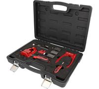 KS Tools 122.1290 Serie bordatubi universale Master, 16 pz. | Modulo di dispositivo a collo per tubi freni, 16 pezzi