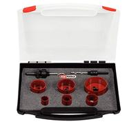 KS Tools 129.5570 Serie di Seghe a Tazza per Elettricista in Cassetta di Plastica, 8 Pezzi