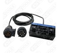 KS Tools Set tester motrice 12V/ tester per presa rimorchio 7 + 13 poli, 2pz. Quantità:1