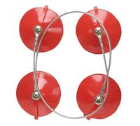 KS Tools 140.1060 Serie di 2 Ventose di Fissaggio Cristalli, Fune D'Acciaio Rivestita di Plastica con Ventose in PVC, in Confezione Blister