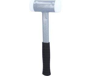 KS Tools 140.5275 Mazzuola, Antirimbalzo, con Manico Tubolare in Acciaio Stabile e Robusto, Teste Intercambiabili in Resistente Polia mmide Antischeggia Peso 1110 G, 310 mm