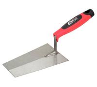 KS Tools 144.0222 Cazzuola per Stuccatura, 180 mm, a Punta Squadrata, Impugnatura Bi-Componente