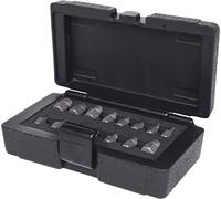 KS Tools 150.1385 Assortimento di Estrattori Elicoidali per Viti e Bulloni, 15 Pezzi
