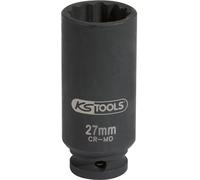 KS Tools 150.1703-E Bussola per avvitatori ad impulsi speciali per alberi da trasmissione 1/2", 27mm su rimorchio