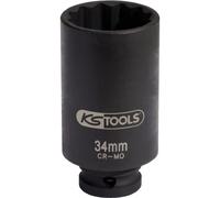 KS Tools 150.1704 Bussola per avvitatori ad impulsi speciali per alberi da trasmissione 1/2", 34mm