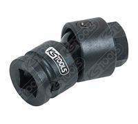 KS Tools 150.9257 Bussola da 3/8’’ con inserto speciale per cambio olio con snodo per viti a testa esagonale, 17 mm
