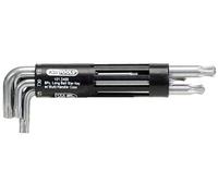 KS Tools 151.2400 Serie di Chiavi Maschio Piegate a Testa Sferica TX Classic 3 in 1, 8 Pezzi, T10-T50